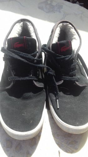 Lacoste apthill black suede - black,